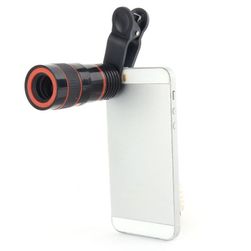 Lentile de mărire 8x cu clip pentru smartphone