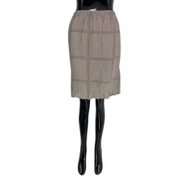 Dámska sukňa, NICE THINGS, svetlohnedá, bodkovaný vzor, textilná veľkosť CONFECTION: ZO_5238f970-a86e-11ed-a8e5-4a3f42c5eb17