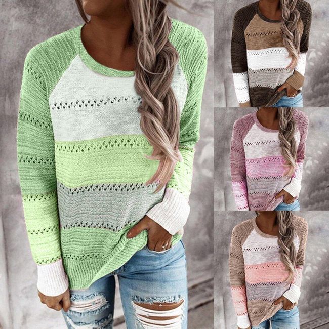 Дамски пуловер с дълъг ръкав EA_626807237706 1