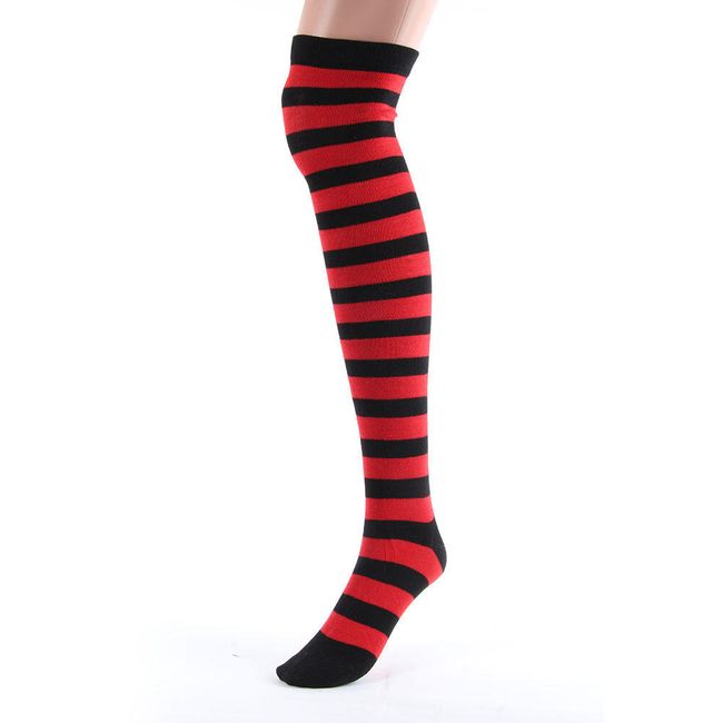 Дамски раирани чорапи до коляното - 11 цвята 1
