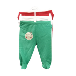 Detské nohavičky 3 ks - zelené, biele, červené, detské veľkosti: ZO_264252-62