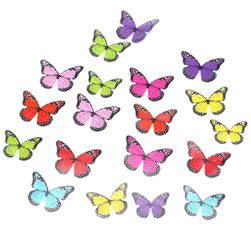 Dekorace v podobě motýlků - různé druhy
