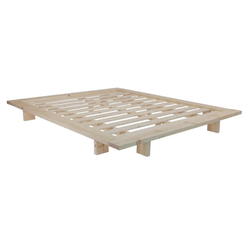 Dvoulůžková postel z borovicového dřeva s roštem 180x200 cm Japan – ZO_212801