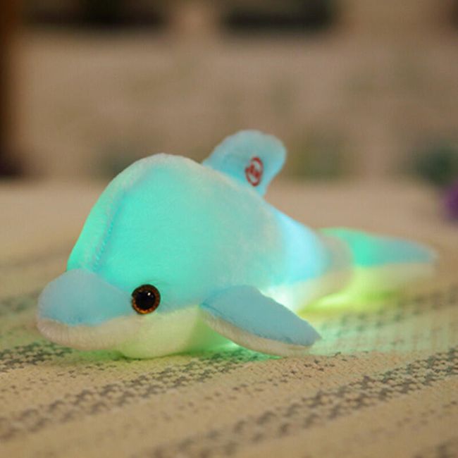 Plišasti LED delfin - 32 cm - 4 barve 1