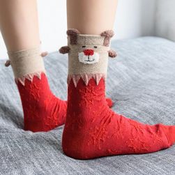 Ponožky s veselými vianočnými motívmi - 1 pár