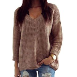 Sweter w kolorze brązowym - rozmiar 2 - 5