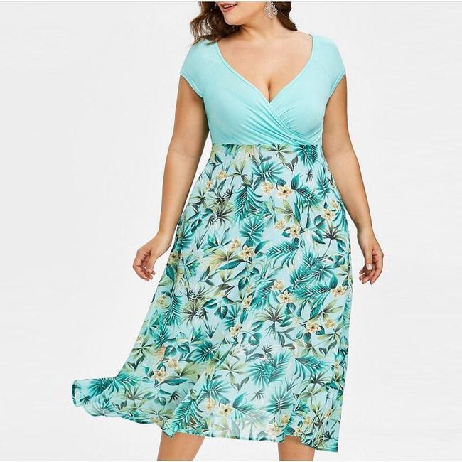 Damska plus size sukienka TF8659 1