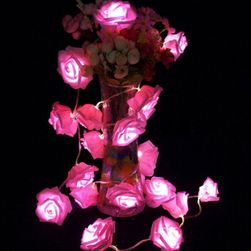 Svietiaca LED reťaz - ružičky