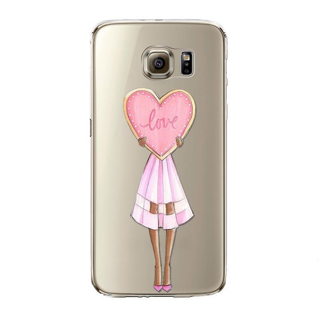 Silikonski ovitek za Samsung S5, S6, S7 - motiv dekleta 1