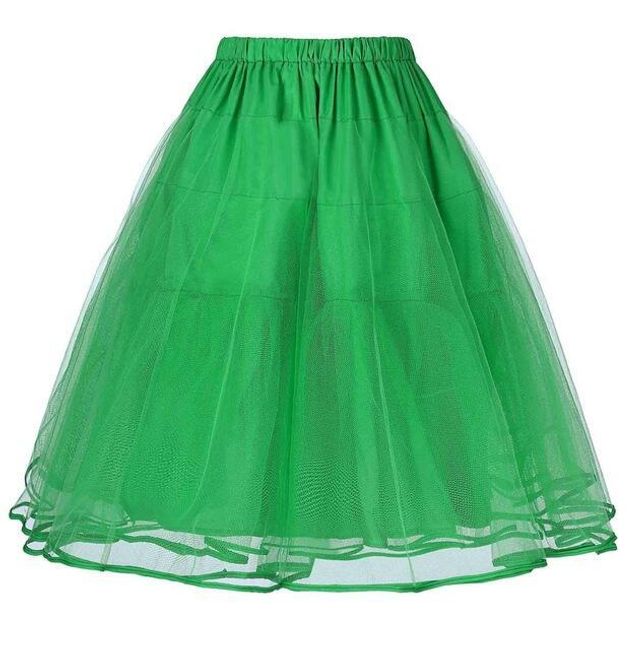 Jednobarevná retro sukně 1