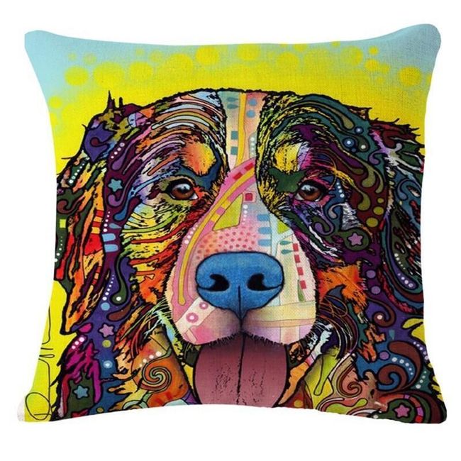 Калъфки за възглавници с мотиви на кученца в ярки цветове - 23 модела 1