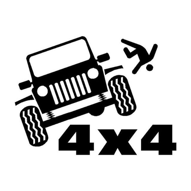 Samolepka na automobil 4 x 4 1