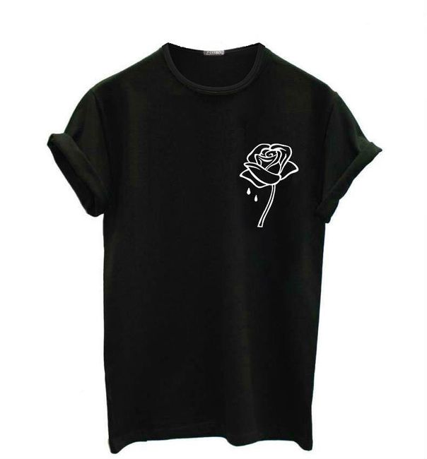 Ženska majica sa printom ruže - 3 boje 1