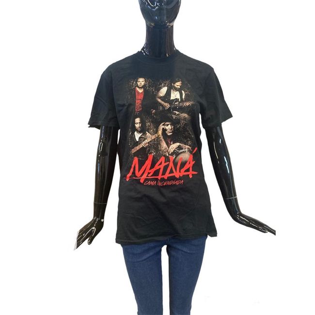 Męska koszulka tričko Maná - czarna, rozmiary XS - XXL: ZO_154966-M 1