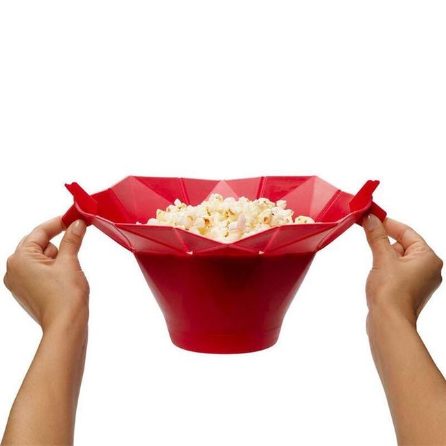 Silikonsko orodje za pripravo popcorna v mikrovalovni pečici 1