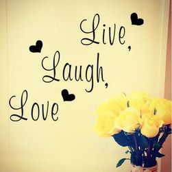 Samolepka LIVE, LAUGH, LOVE