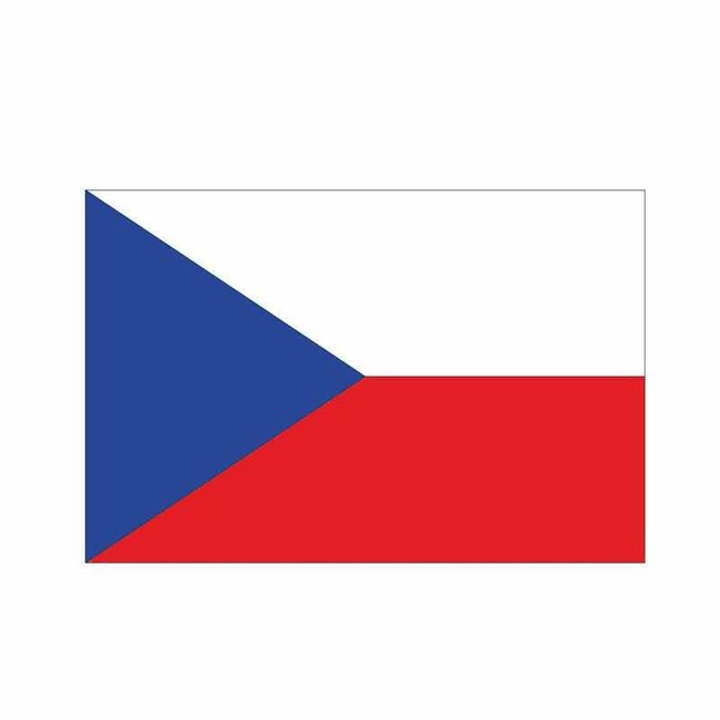Avto nalepka - češka zastava 1