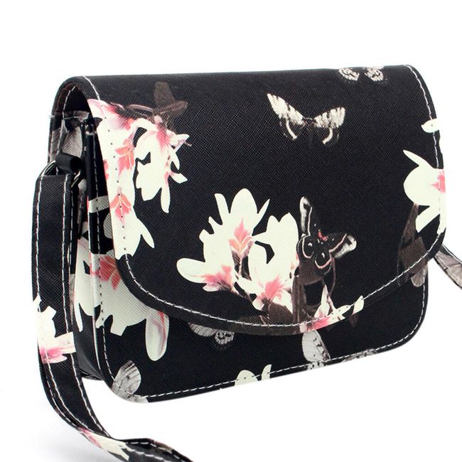 Dámska kabelka s kvetinovým motívom - 2 farby 1