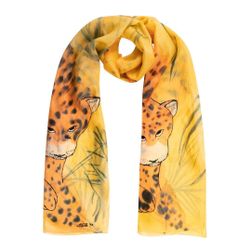 Hodvábna šál ručne maľovaná Gepard