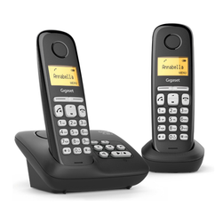 Gigaset AL220A Duo v2 - Telefon Duo DECT cu robot telefonic - Negru ZO_262332