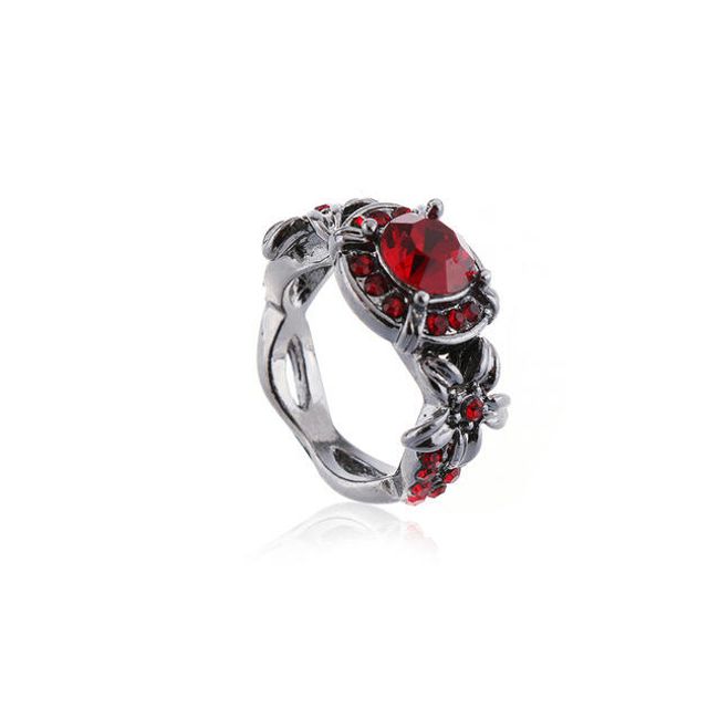 Elegantní prsten s kamínky - 2 barvy 1