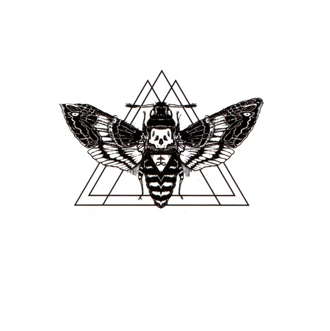 Временна татуировка Moth 1
