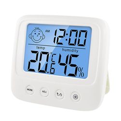 Digitális LCD beltéri kényelmes hőmérséklet-érzékelő páratartalommérő hőmérő higrométer mérőműszer SS_1005001803818636