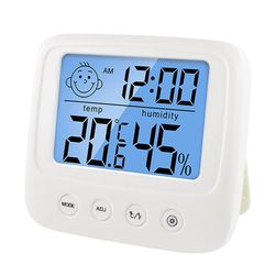 Цифров LCD сензор за температура на закрито Удобен сензор за влажност Термометър Хигрометър Манометър SS_1005001803818636