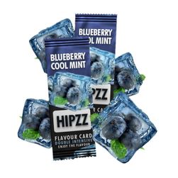 Aromatické karty s príchuťou, HIPZZ, na ochutenie tabaku a cigariet, Blueberry Cool Mint, 20 ks ZO_9968-M3963