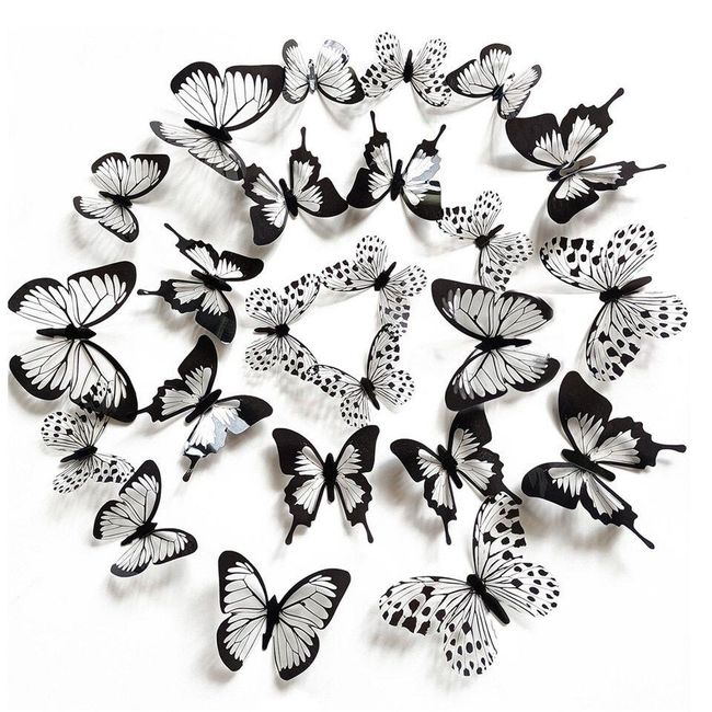 Sada 3D motýlikov E24 1