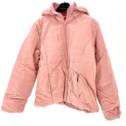 Női téli kabát kapucnival - rózsaszín, XS - XXL méretek: ZO_aae2a19e-5ea3-11ed-8368-0cc47a6c9c84