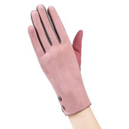 Eleganckie dwukolorowe rękawiczki