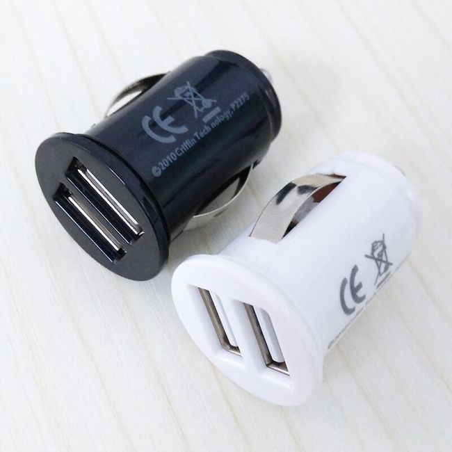 Podwójna ładowarka mini USB 1