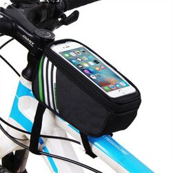 Taška na rám bicykla s priezorom na mobilný telefón Leah