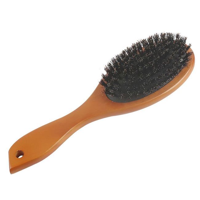 Natural Boar Bristle Brush Comb Anti - Static Oval Hairdressing Hair Styly Comb Wood Woman Hairbrush SS_4001178416710 1