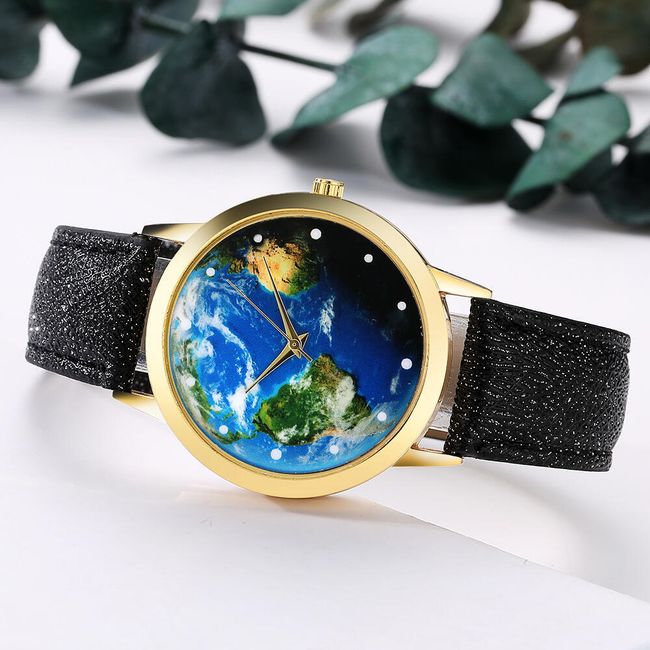 Dámské hodinky s mapou světa - 10 barev 1