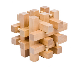 Дървен 3D пъзел - пъзел