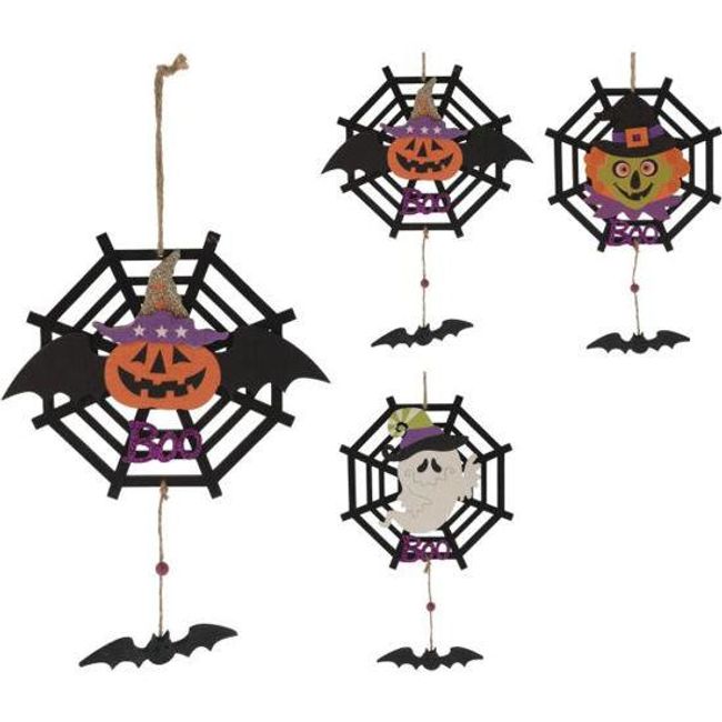 PENDANTI DIN LEMN DE HALLOWEEN - ALEATORIE ZO_PN000207 1