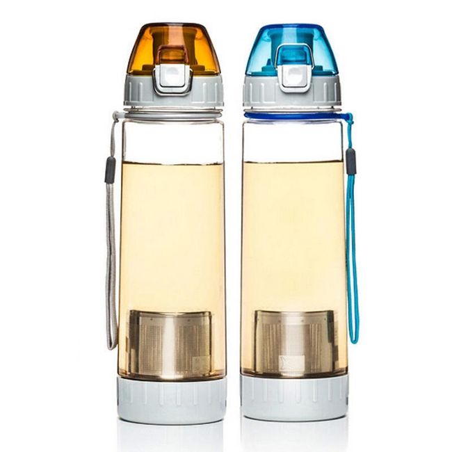 Lahev s infusérem na čaj nebo ovoce 500 ml - 4 barvy 1