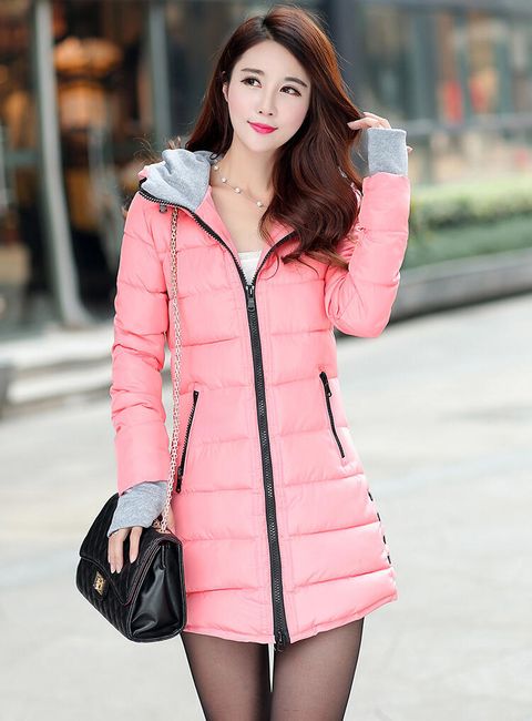 Dolga ženska jakna - različnih barv 1