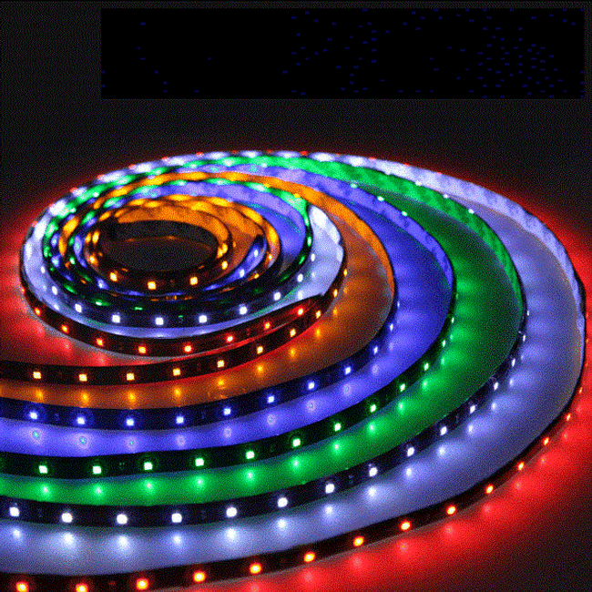 12 V LED pásek na motocykl nebo automobil - 5 barev světla, 120 cm 1