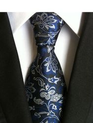 Cravata colorata cu model floral - 20 variante