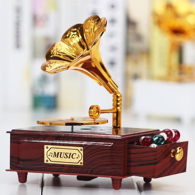 Cutie de bijuterii în formă de gramofon 1