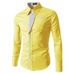 Camisa Masculina koszula z długim rękawem Slim Fit   ,męsa koszula rozmiar M-4XL Henry