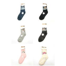 Ženske zimske nogavice z jagnjetino - ena velikost, Barva: ZO_99537-BIL