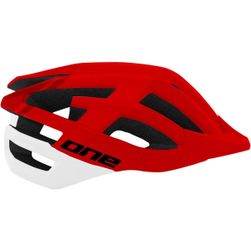 Cyklistická helma MTB Race, červeno - bílá, Velikosti XS - XXL: ZO_6562d8c4-a0e6-11ee-b73d-8e8950a68e28