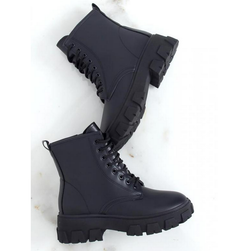 Дамски стилни работнически обувки с висока подметка в черно, Размери на обувките: ZO_34fe9000-da12-11ee-843e-2a605b7d1c2f