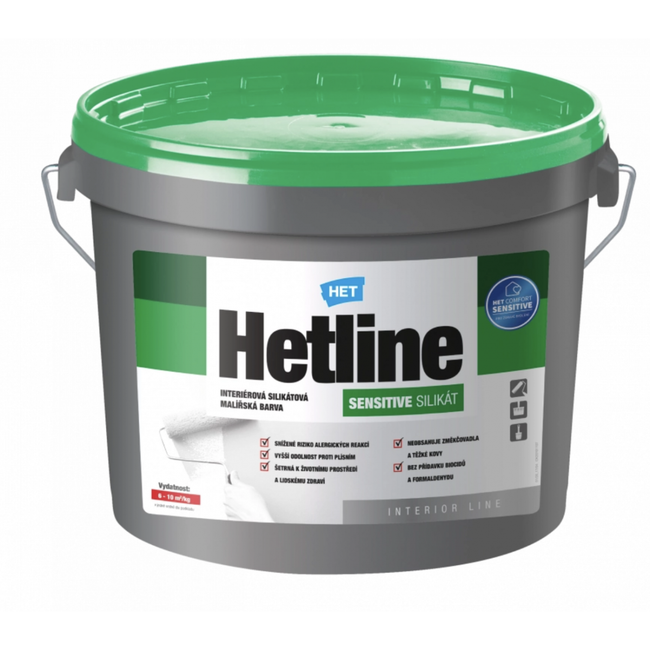 Hetline Sensitive silikát 5kg malířská barva pro alergiky ZO_9968-M6971 1
