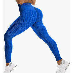 Női anti-cellulit leggings Gym Waffle, kék, XS - XXL méretek: ZO_256045-S