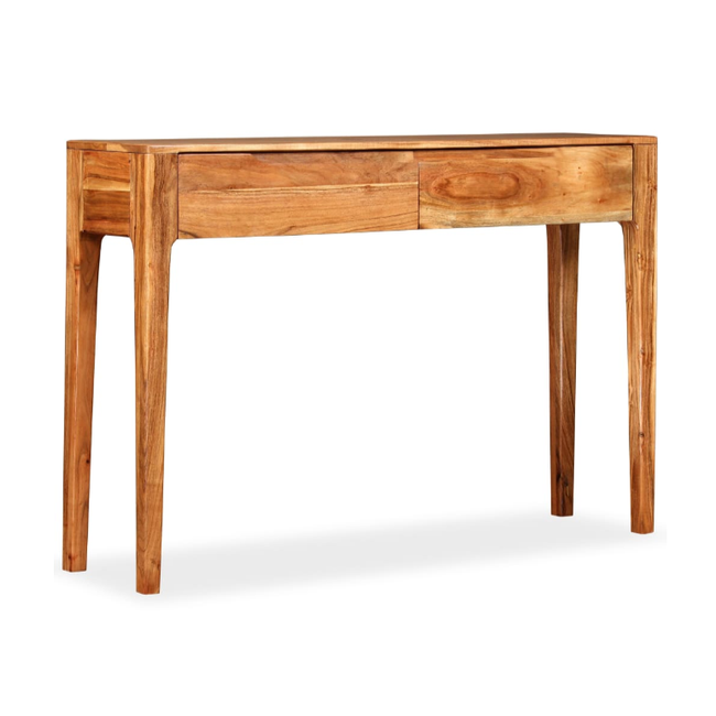 Konzolový stolek z masivního dřeva 118 x 30 x 80 cm ZO_244957-A 1